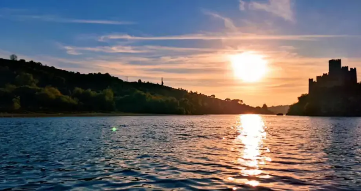 Pôr-do-sol no Castelo de Almourol